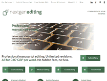 Tablet Screenshot of nextgenediting.com